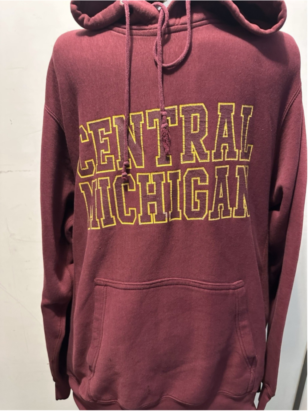 Vintage Steve and Barrys Central Michigan Chippewas Hoodie Sweatshirt Mens Large